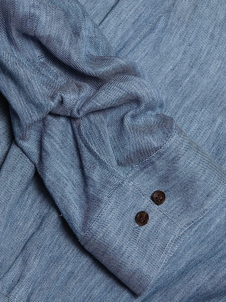 Theory Women's Linen-Blend Boxy Crop Shirt | Thumbnail 7 Theory Women's Linen-Blend Boxy Crop Shirt | Thumbnail 7