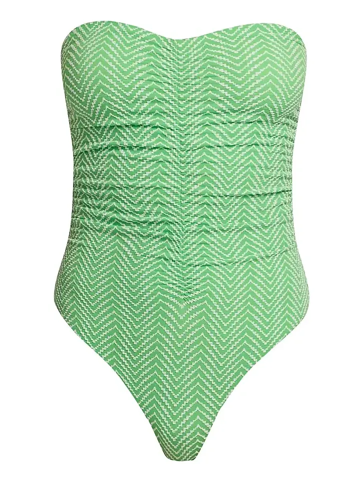 Women's Verde Chevron One-Piece Swimsuit Women's Verde Chevron One-Piece Swimsuit
