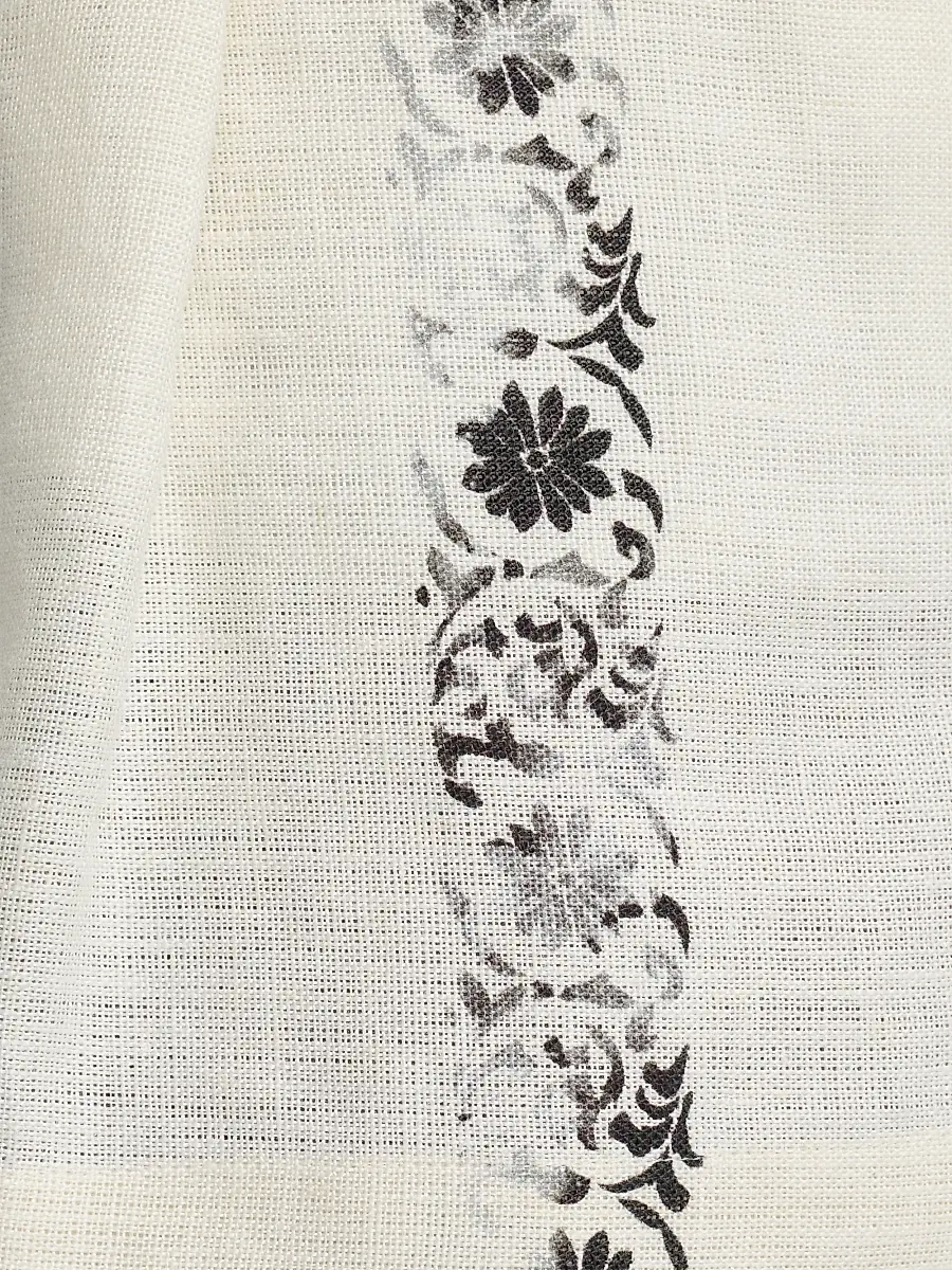 Alberta Ferretti Women's Floral Linen High-Rise Shorts | Thumbnail 7