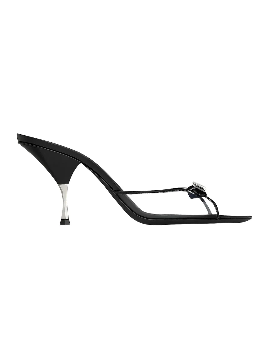 Saint Laurent Women's Jerry Mules in Tpu and Rhinestones - Black