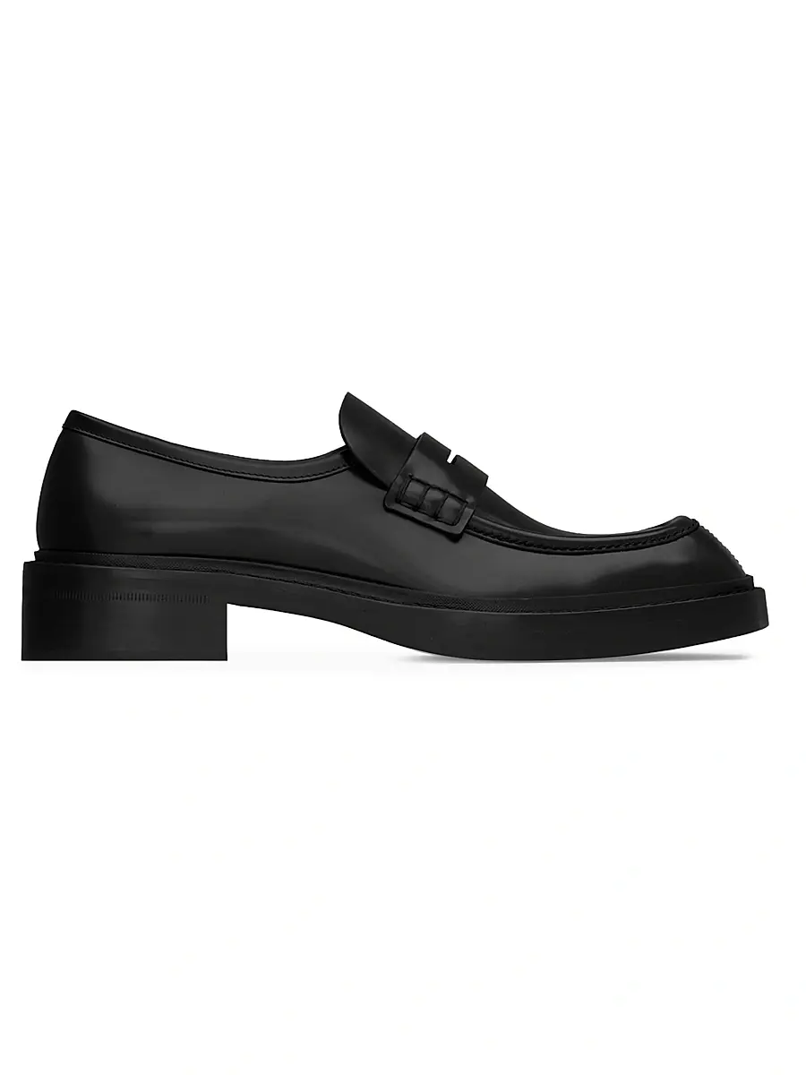 Saint Laurent Men's Harvey Loafers in Smooth Leather - Black | Image 1 Saint Laurent Men's Harvey Loafers in Smooth Leather - Black | Image 1