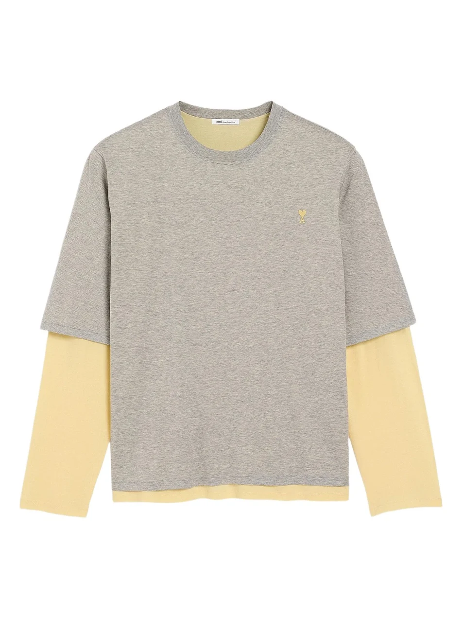 Men's Ami de Coeur Double-Layered Cotton T-Shirt Men's Ami de Coeur Double-Layered Cotton T-Shirt