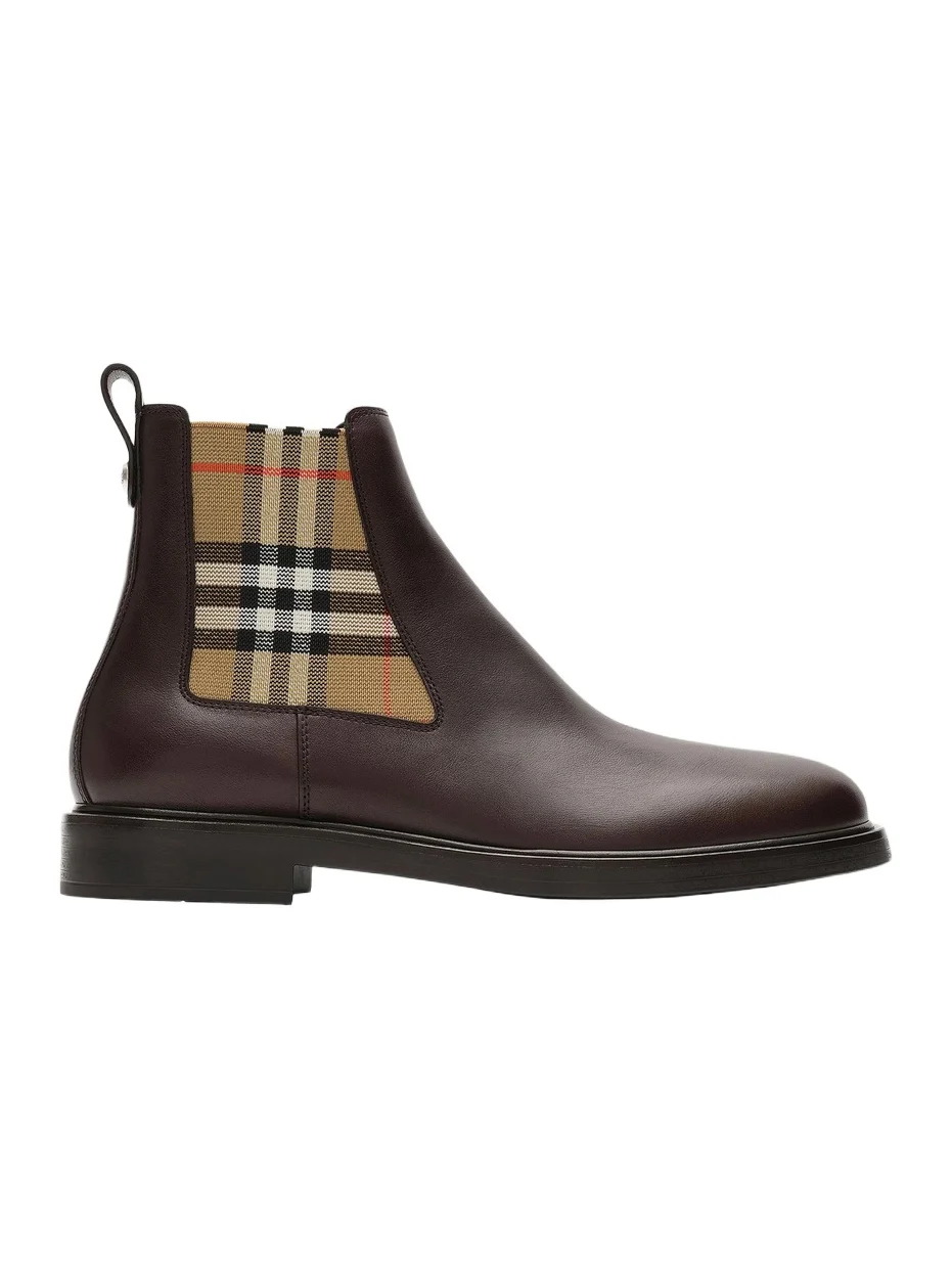 Burberry Men's Pembroke Leather Boots