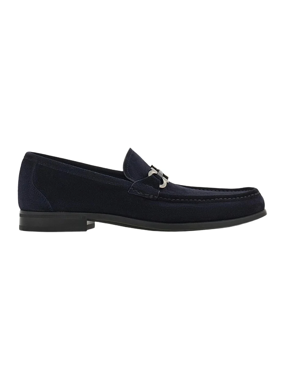 Men's Gancini Suede Loafers Men's Gancini Suede Loafers