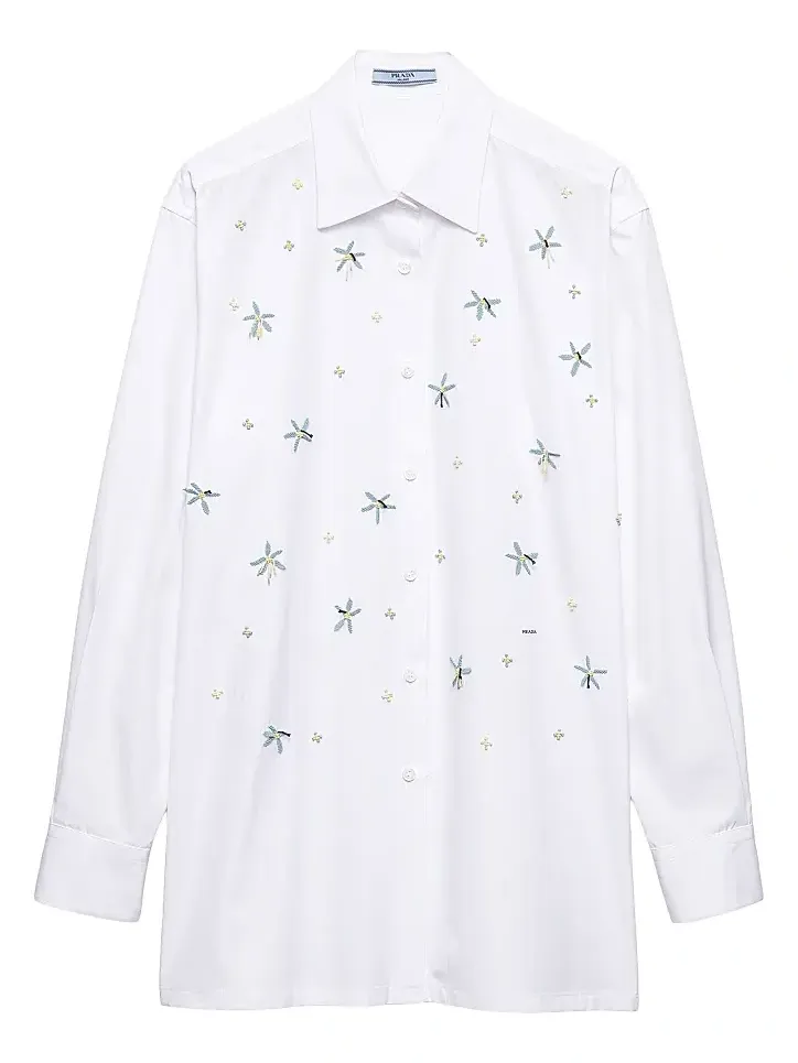 Women's Embroidered Poplin Shirt