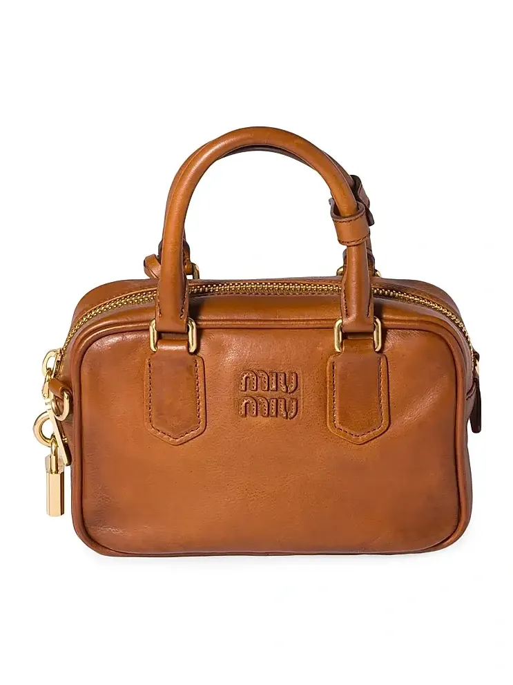 Women's Arcadie Leather Top Handle Bag