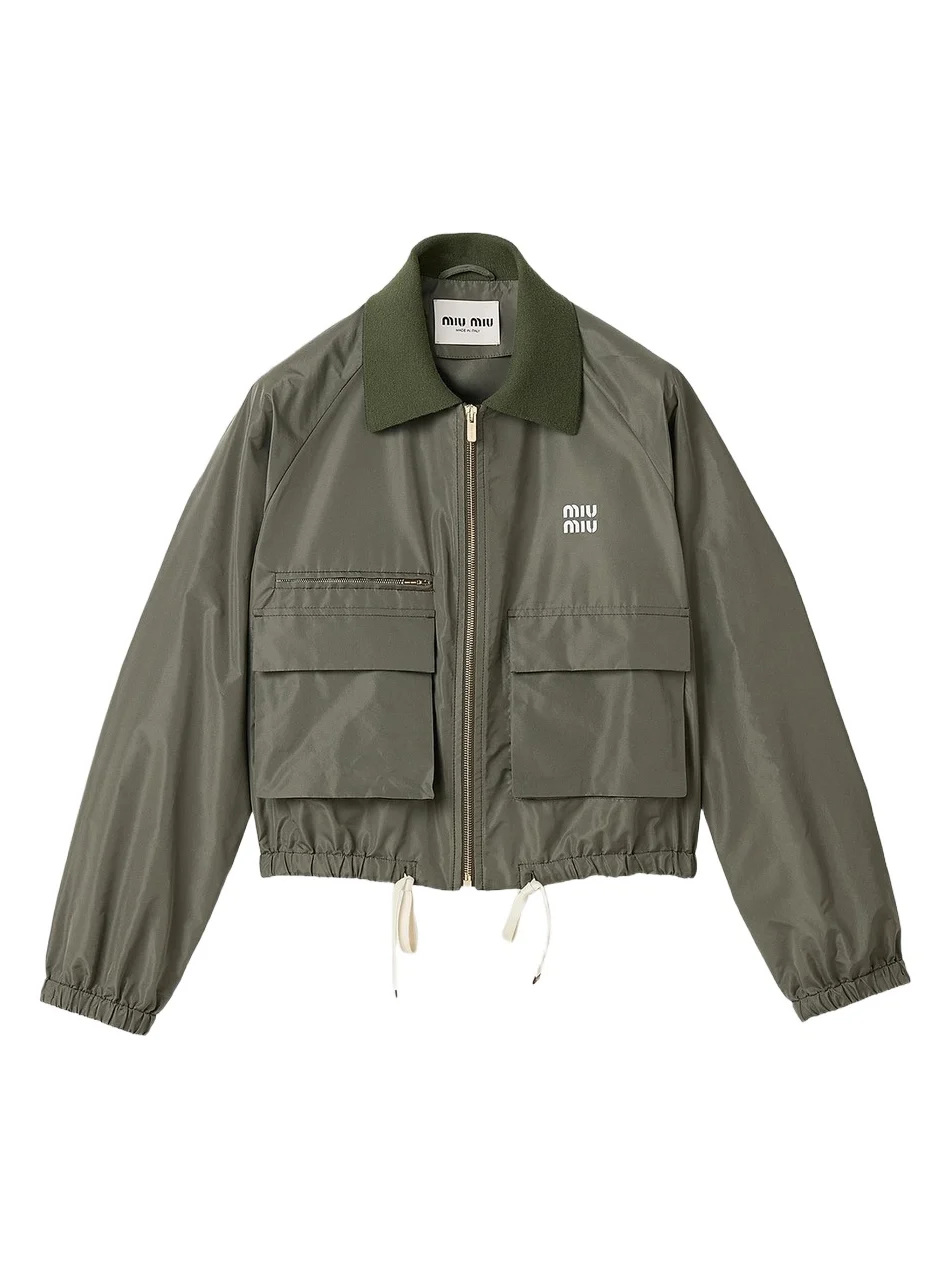 Miu Miu Women's Technical Fabric Blouson Jacket