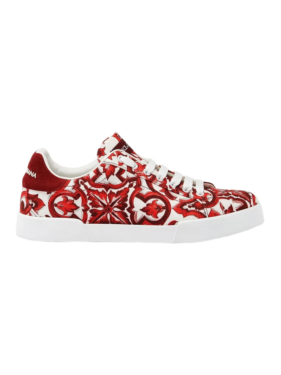 Men's Majolica Canvas Low-Top Sneakers Men's Majolica Canvas Low-Top Sneakers