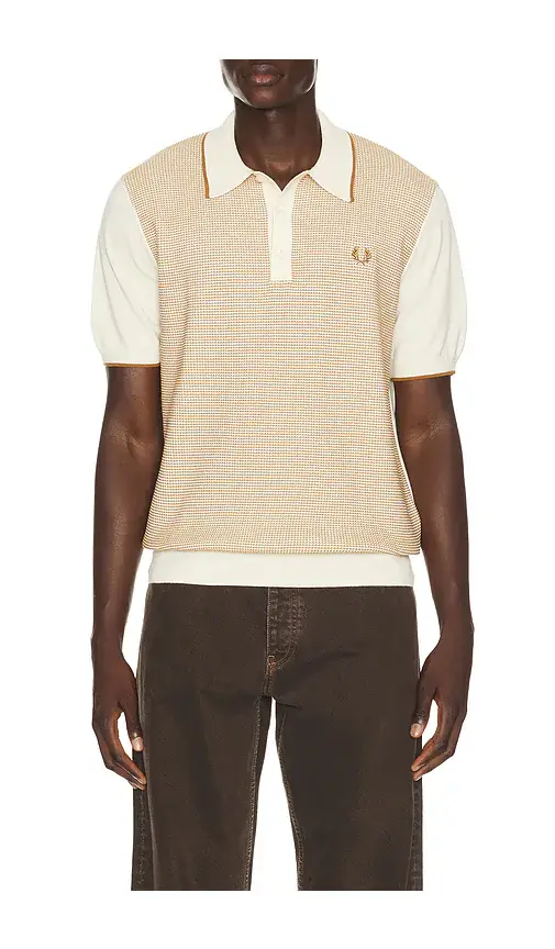 Fred Perry Tonic Waffle Knitted Polo | Thumbnail 6 Fred Perry Tonic Waffle Knitted Polo | Thumbnail 6