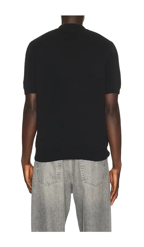 Fred Perry Panel Detail Knitted Polo | Thumbnail 7 Fred Perry Panel Detail Knitted Polo | Thumbnail 7