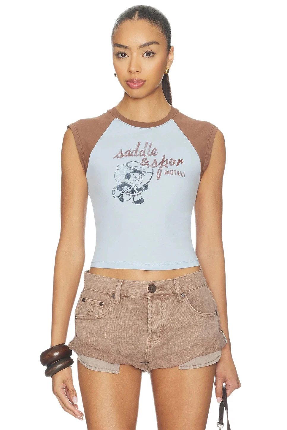 Saddle & Spur Motel Raglan Tank Top Saddle & Spur Motel Raglan Tank Top