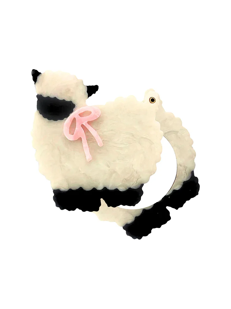 Hand-painted Sheep Compact Mirror