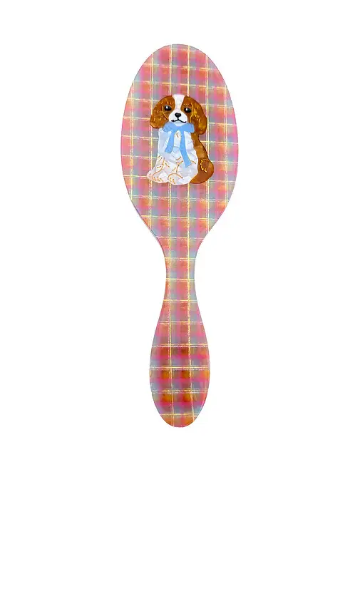 Solar Eclipse Hand-painted King Charles Amazing Hair Day Brush | Image 1 Solar Eclipse Hand-painted King Charles Amazing Hair Day Brush | Image 1