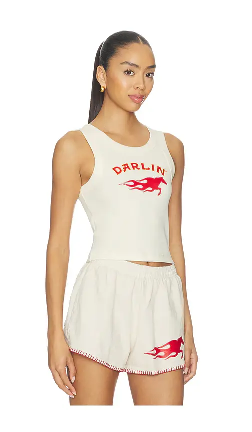 Darlin Hot Bronc Crop Tank | Thumbnail 2 Darlin Hot Bronc Crop Tank | Thumbnail 2