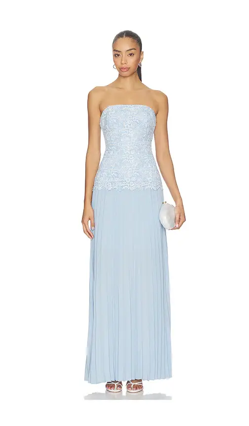 Generation Love Cody Two Tone Lace Pleat Dress