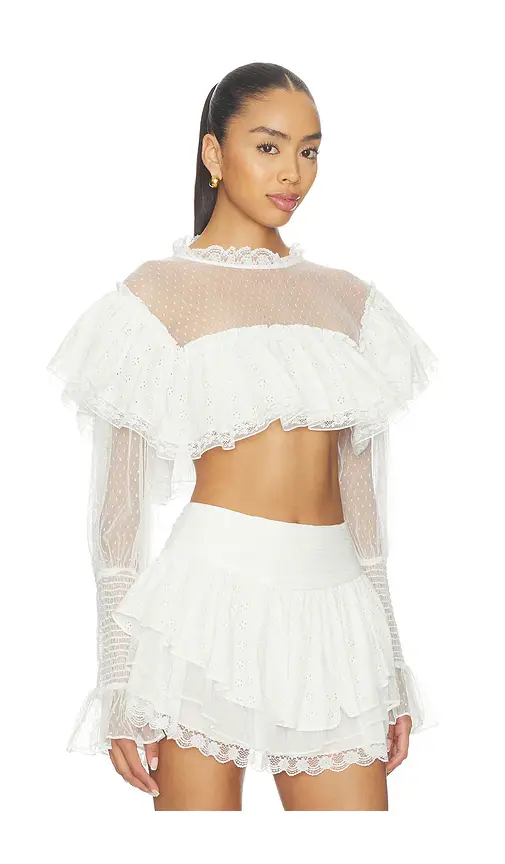 For Love & Lemons Beckett Crop Top | Thumbnail 2