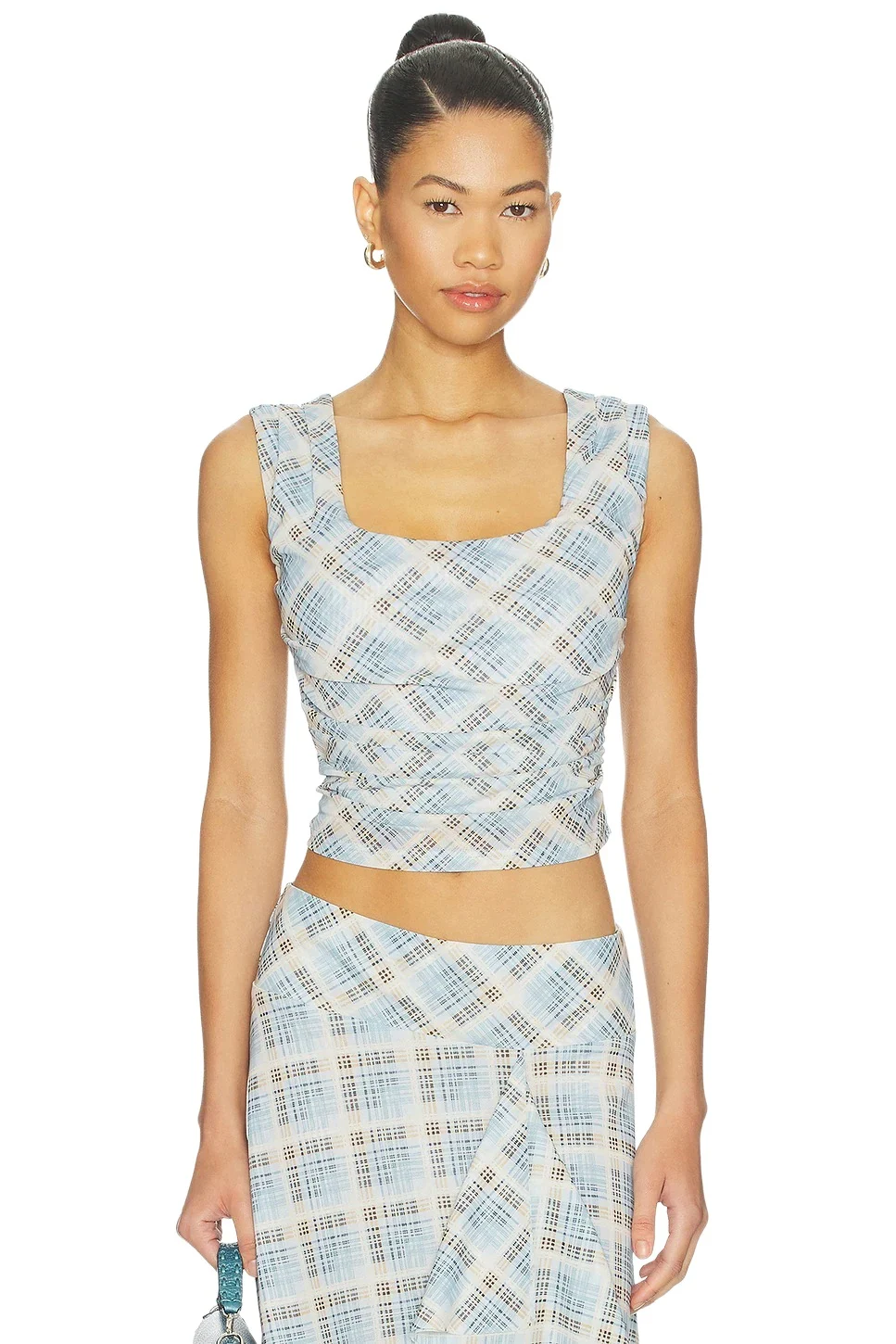 SOVERE Novalyn Plaid Top