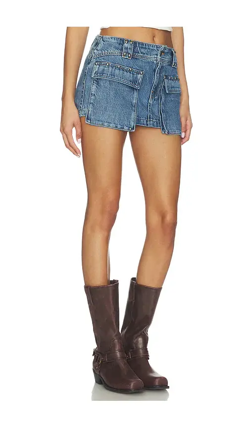 Free People x We The Free Hera Studded Denim Mini Skirt | Thumbnail 2 Free People x We The Free Hera Studded Denim Mini Skirt | Thumbnail 2