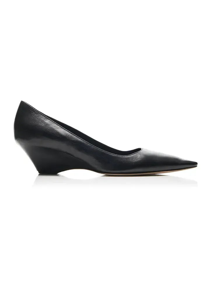 Liisa Leather Wedge Pumps Liisa Leather Wedge Pumps