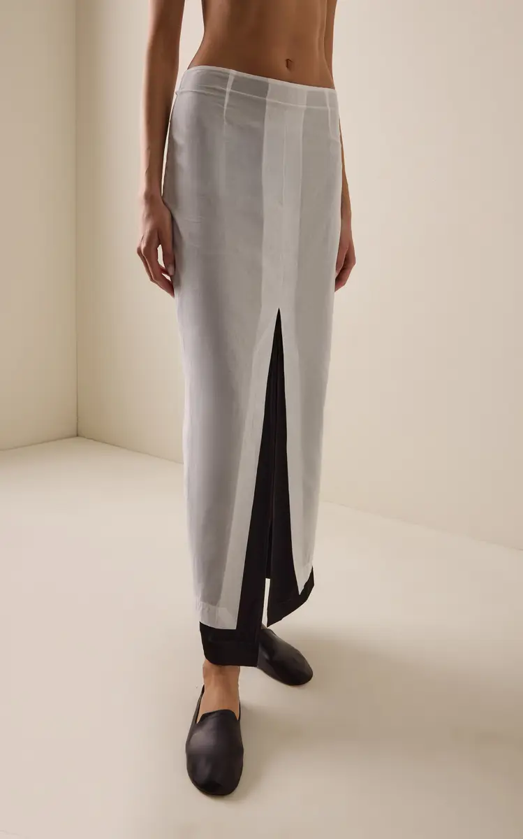 The Row Ismara Layered Cotton Maxi Skirt | Thumbnail 3 The Row Ismara Layered Cotton Maxi Skirt | Thumbnail 3