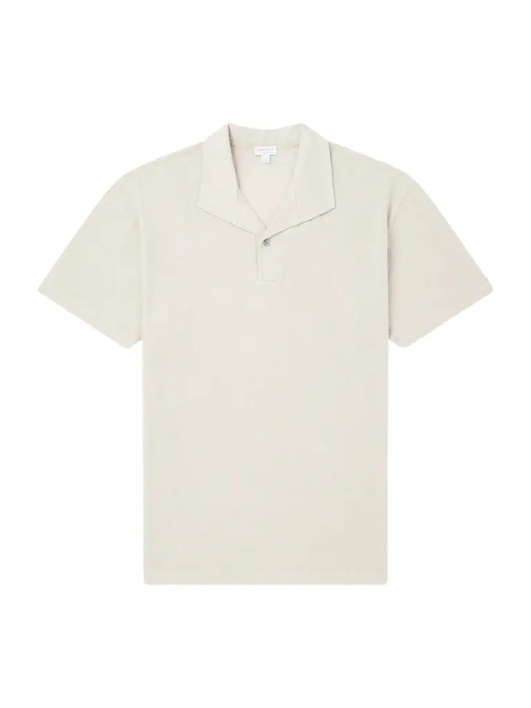 Sunspel Linen-Piqué Polo Shirt - Men | Image 1 Sunspel Linen-Piqué Polo Shirt - Men | Image 1