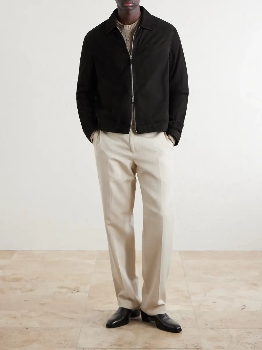 Zegna Suede Blouson Jacket - Men | Thumbnail 2 Zegna Suede Blouson Jacket - Men | Thumbnail 2