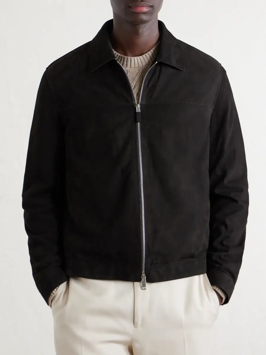 Zegna Suede Blouson Jacket - Men | Thumbnail 3 Zegna Suede Blouson Jacket - Men | Thumbnail 3