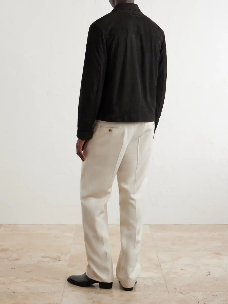 Zegna Suede Blouson Jacket - Men | Thumbnail 4 Zegna Suede Blouson Jacket - Men | Thumbnail 4