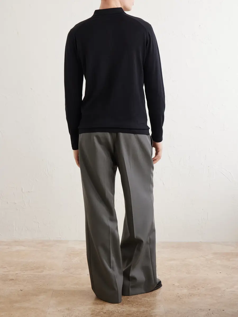Sunspel Sea Island Cotton Polo Shirt - Men | Thumbnail 4 Sunspel Sea Island Cotton Polo Shirt - Men | Thumbnail 4