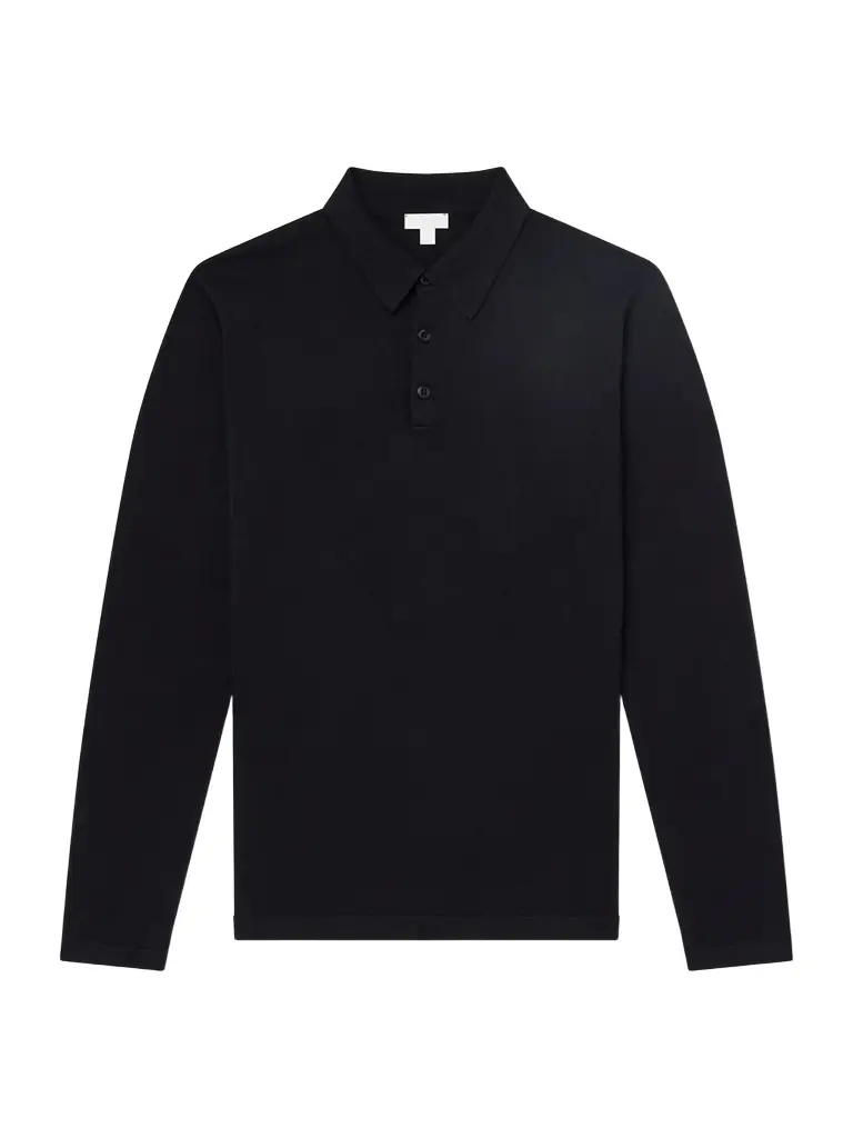 Sunspel Sea Island Cotton Polo Shirt - Men | Image 1 Sunspel Sea Island Cotton Polo Shirt - Men | Image 1