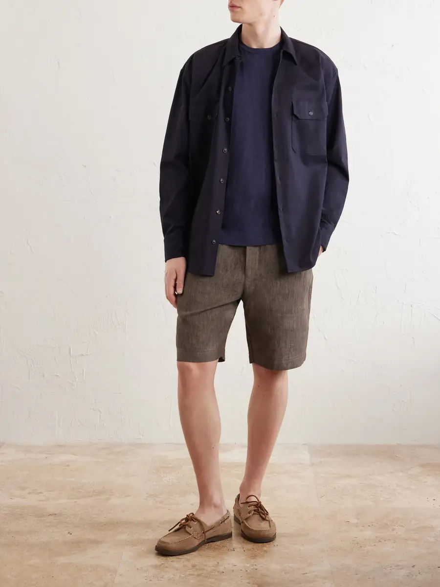 Sunspel Cotton and Linen-Blend T-Shirt - Men | Thumbnail 2 Sunspel Cotton and Linen-Blend T-Shirt - Men | Thumbnail 2