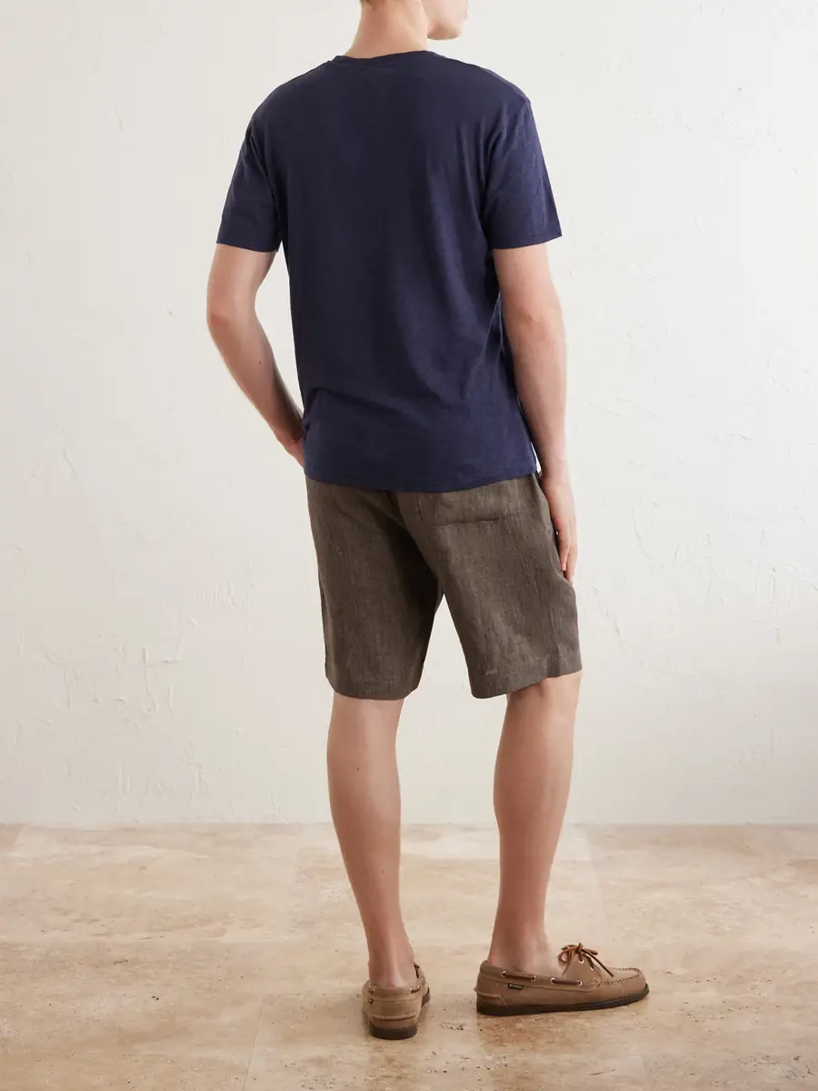 Sunspel Cotton and Linen-Blend T-Shirt - Men | Thumbnail 4 Sunspel Cotton and Linen-Blend T-Shirt - Men | Thumbnail 4