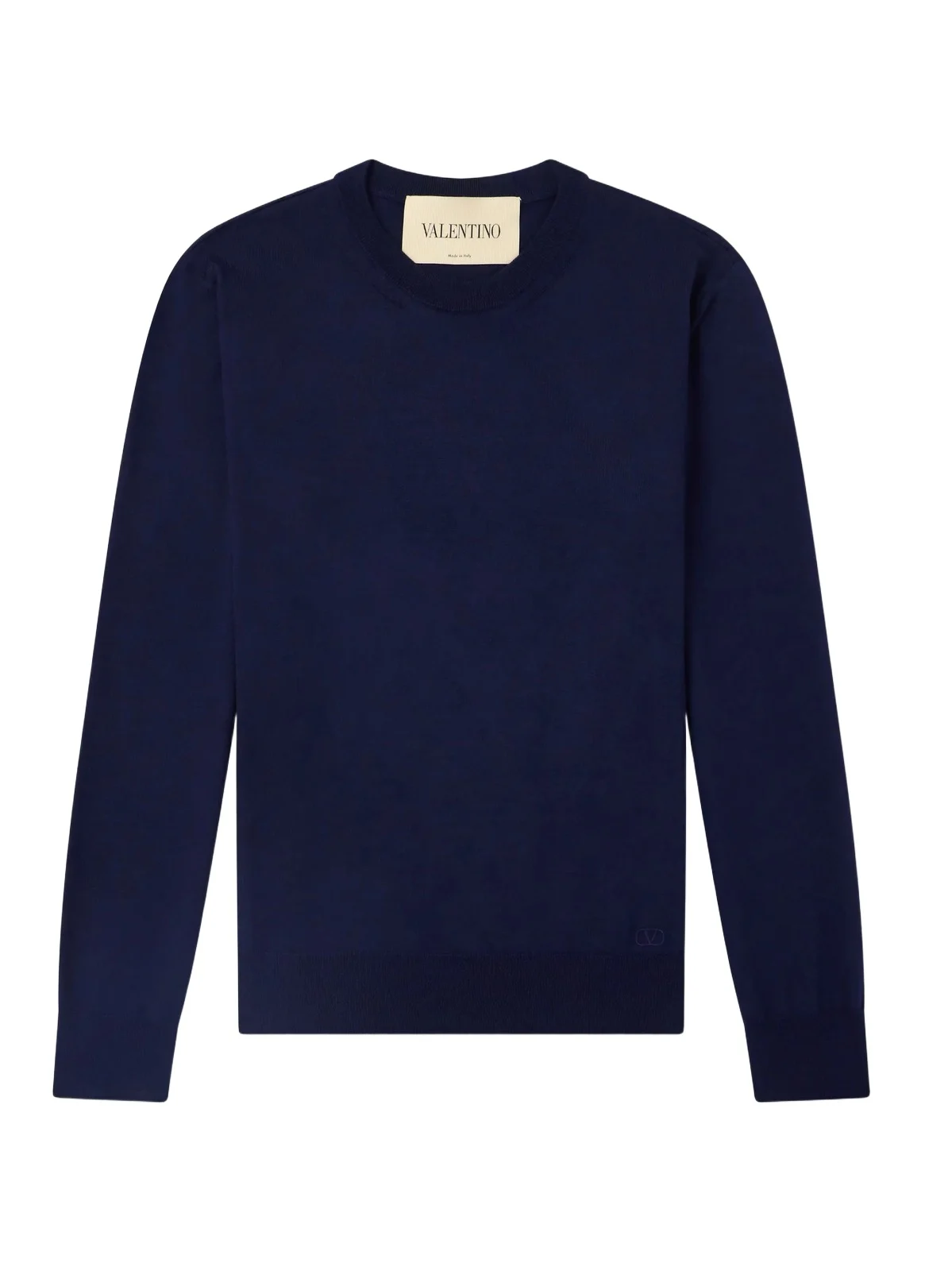 Logo-Embroidered Virgin Wool Sweater - Men
