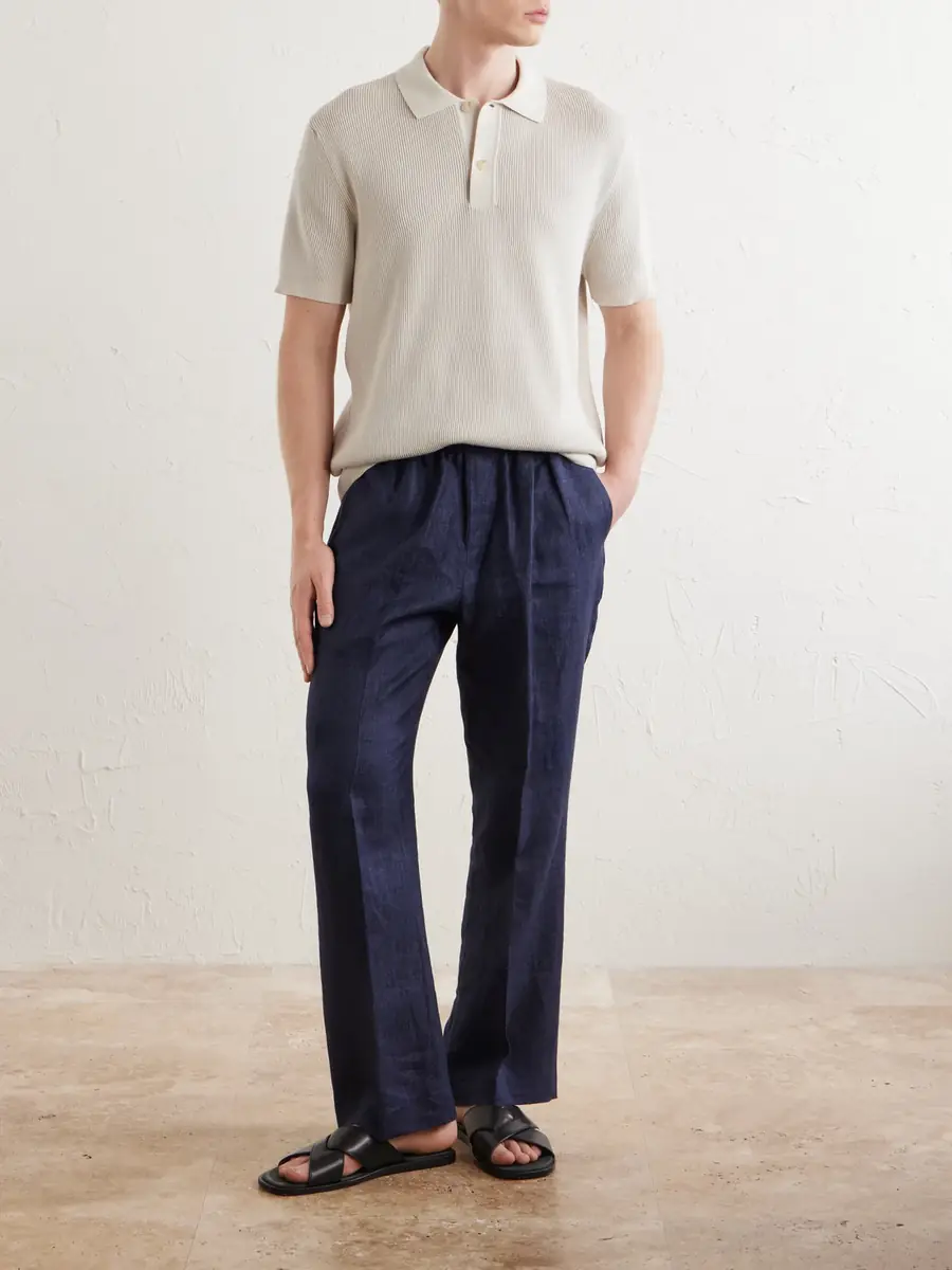 Sunspel Ribbed Cotton Polo-Shirt - Men | Thumbnail 2 Sunspel Ribbed Cotton Polo-Shirt - Men | Thumbnail 2