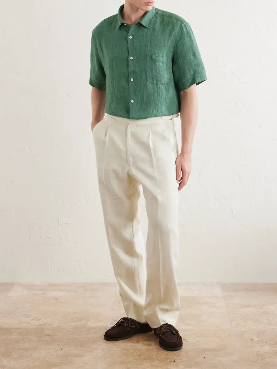 Sunspel Linen Shirt - Men | Thumbnail 2