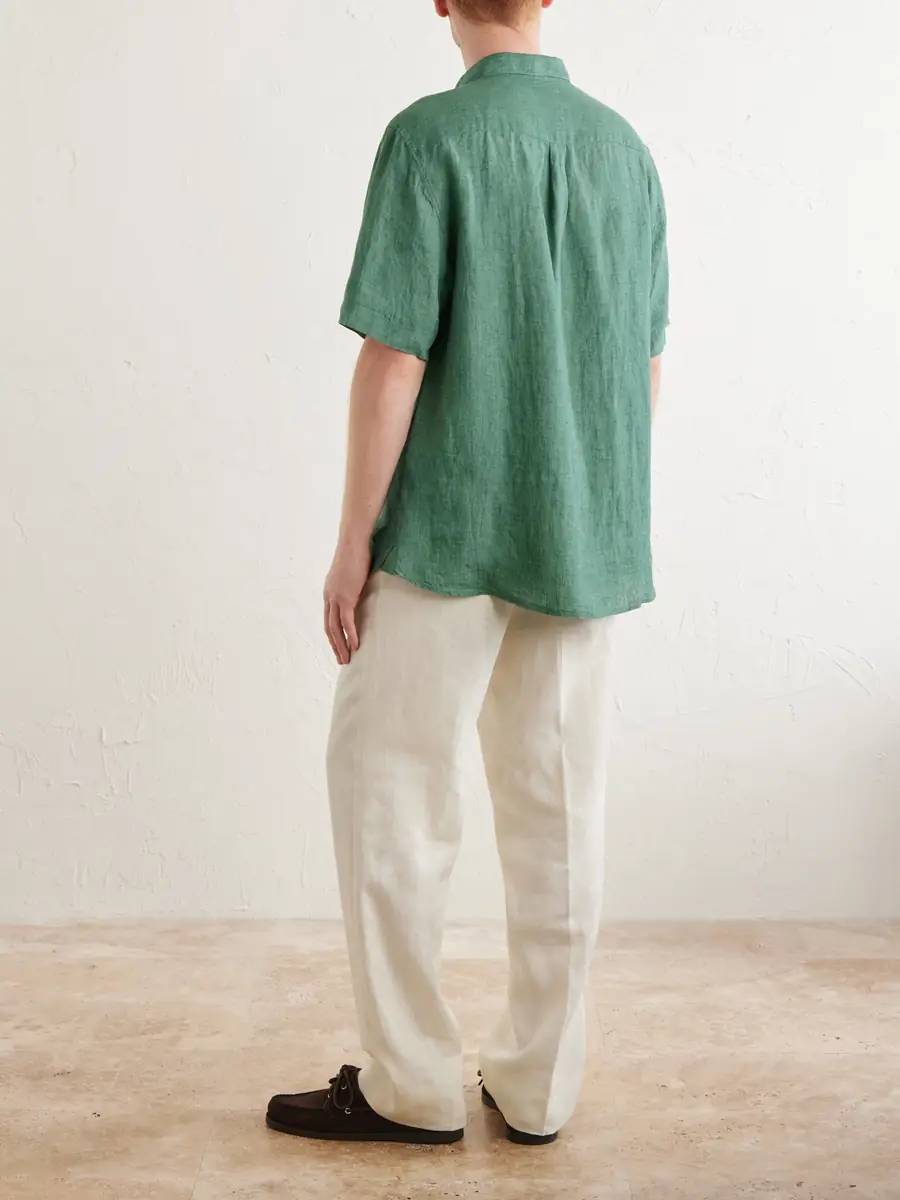 Sunspel Linen Shirt - Men | Thumbnail 4