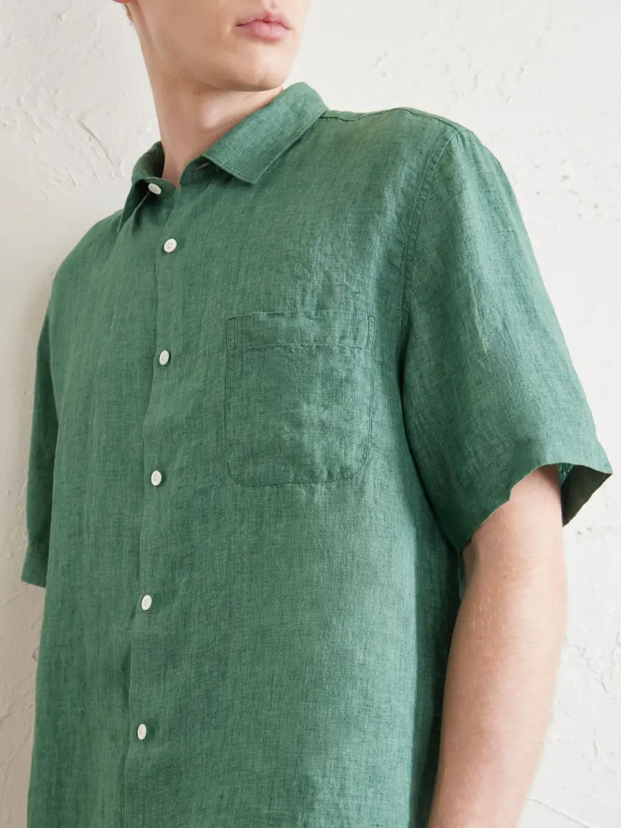 Sunspel Linen Shirt - Men | Thumbnail 5