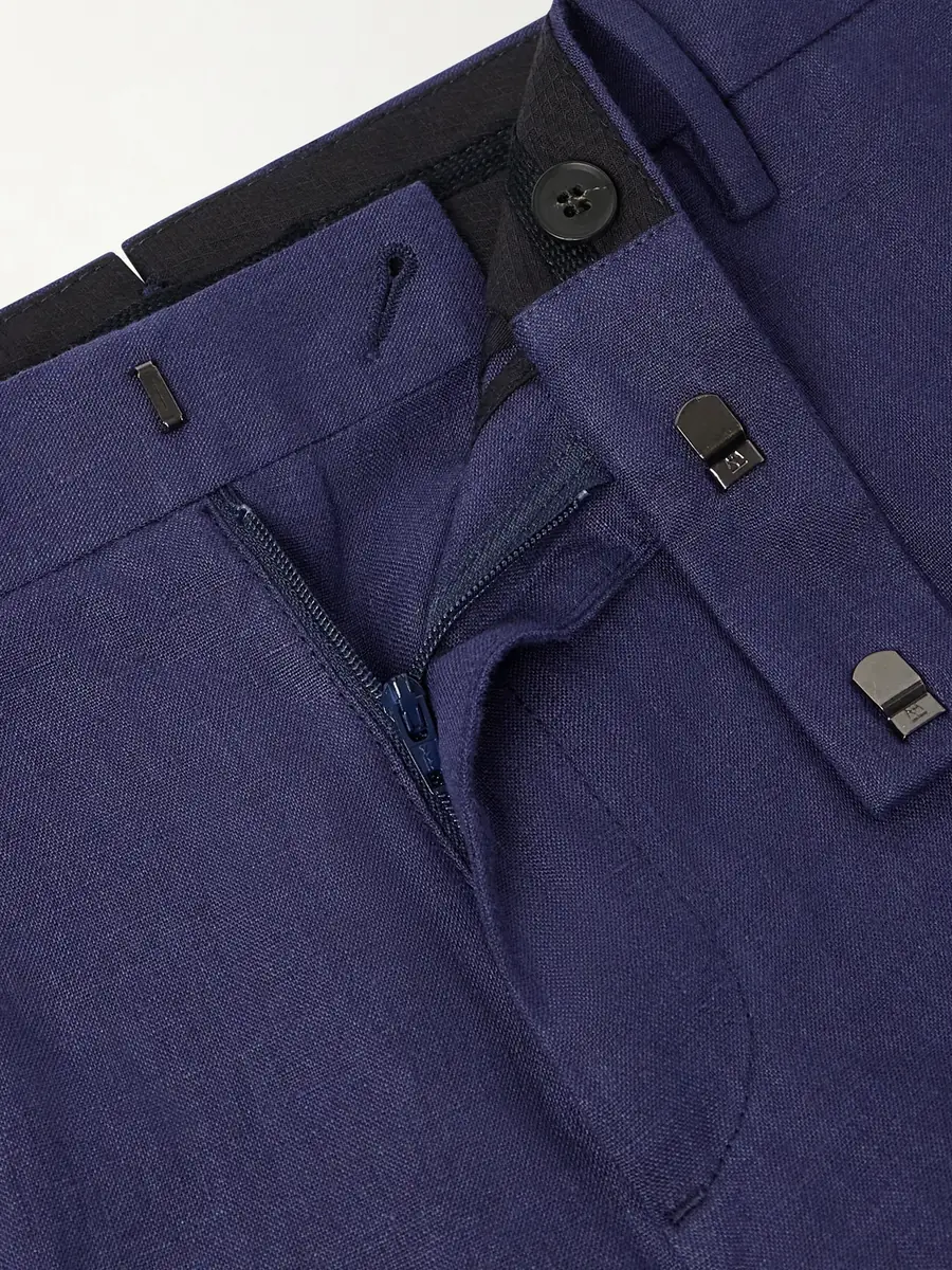 Sunspel Straight-Leg Pleated Linen Suit Trousers - Men | Thumbnail 5 Sunspel Straight-Leg Pleated Linen Suit Trousers - Men | Thumbnail 5