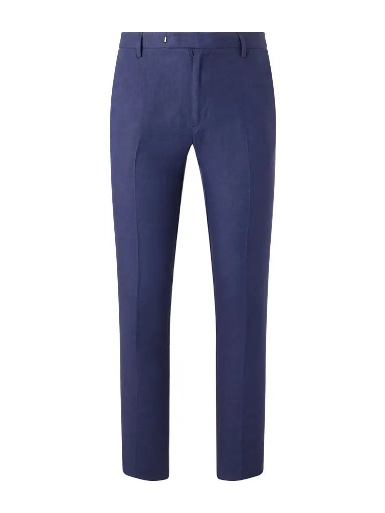 Sunspel Straight-Leg Pleated Linen Suit Trousers - Men | Image 1 Sunspel Straight-Leg Pleated Linen Suit Trousers - Men | Image 1