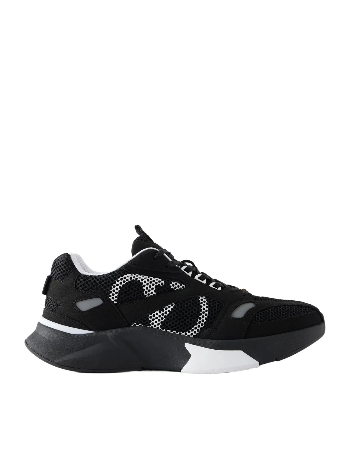 Valentino Garavani Demivee Suede-Trimmed Mesh Sneakers - Men