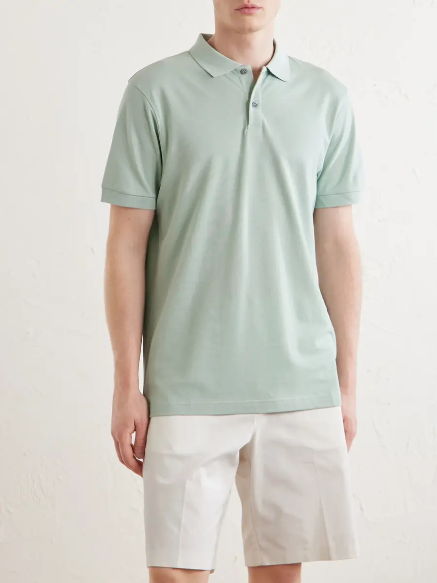 Sunspel Pima Cotton-Piqué Polo-Shirt - Men | Thumbnail 3 Sunspel Pima Cotton-Piqué Polo-Shirt - Men | Thumbnail 3