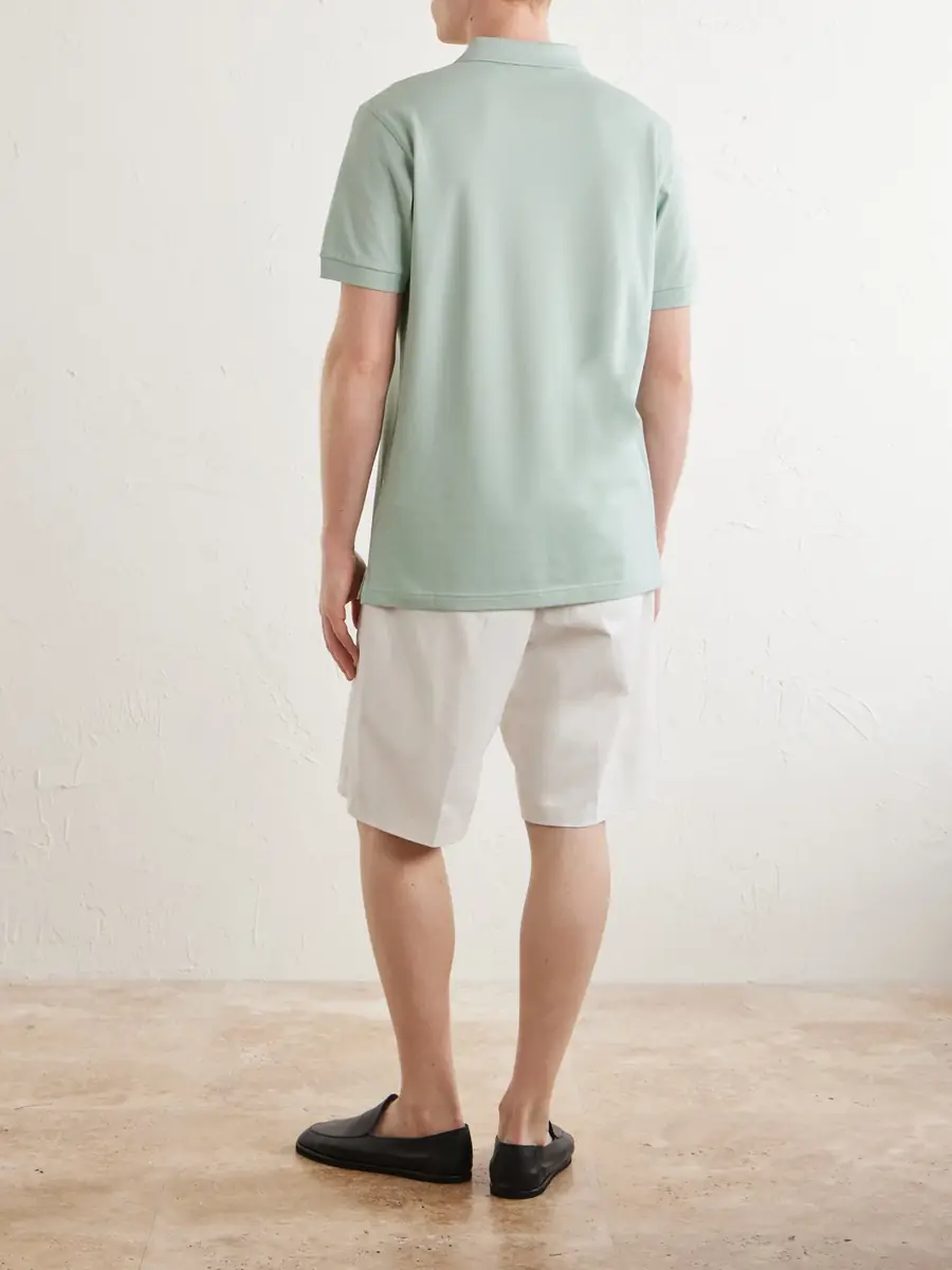 Sunspel Pima Cotton-Piqué Polo-Shirt - Men | Thumbnail 4 Sunspel Pima Cotton-Piqué Polo-Shirt - Men | Thumbnail 4