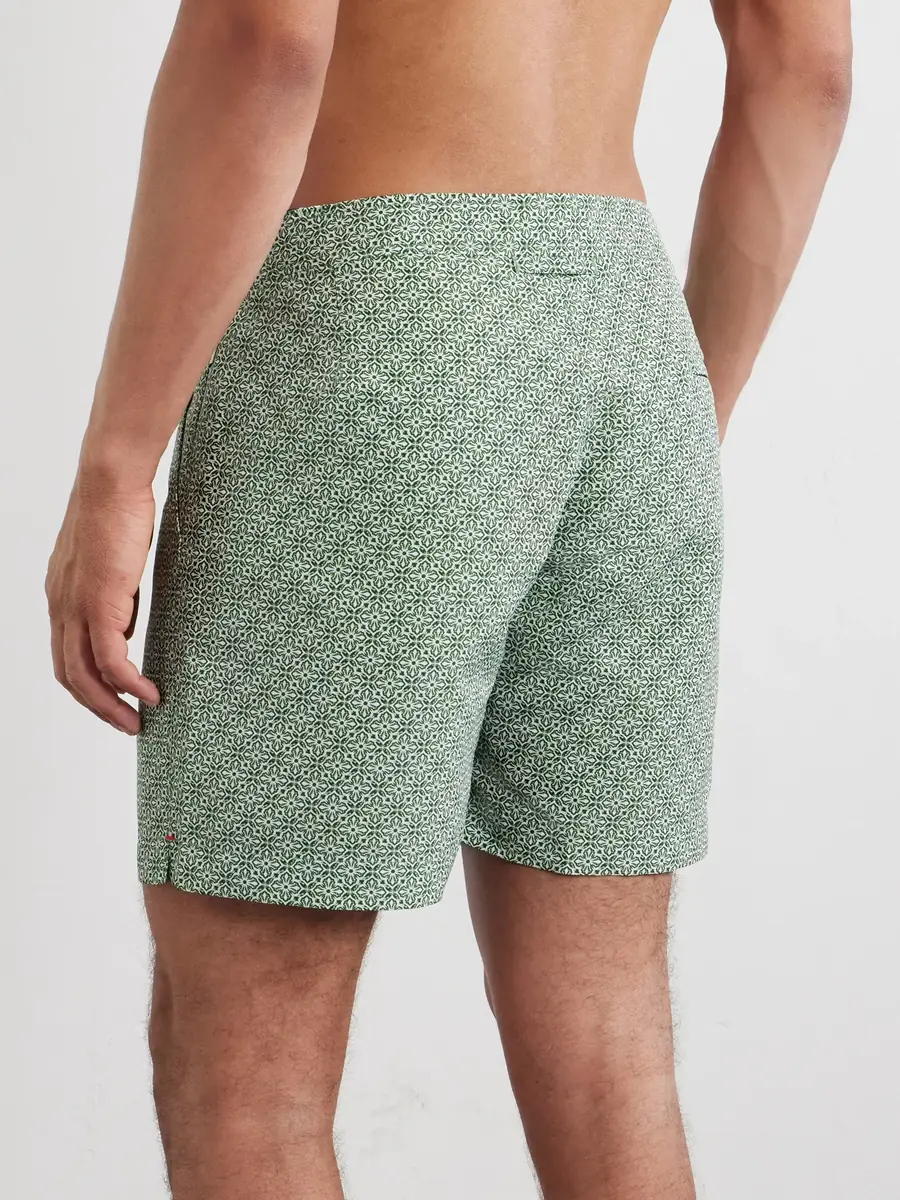 Orlebar Brown Bulldog Portico Straight-Leg Mid-Length Printed Swim Shorts - Men | Thumbnail 3