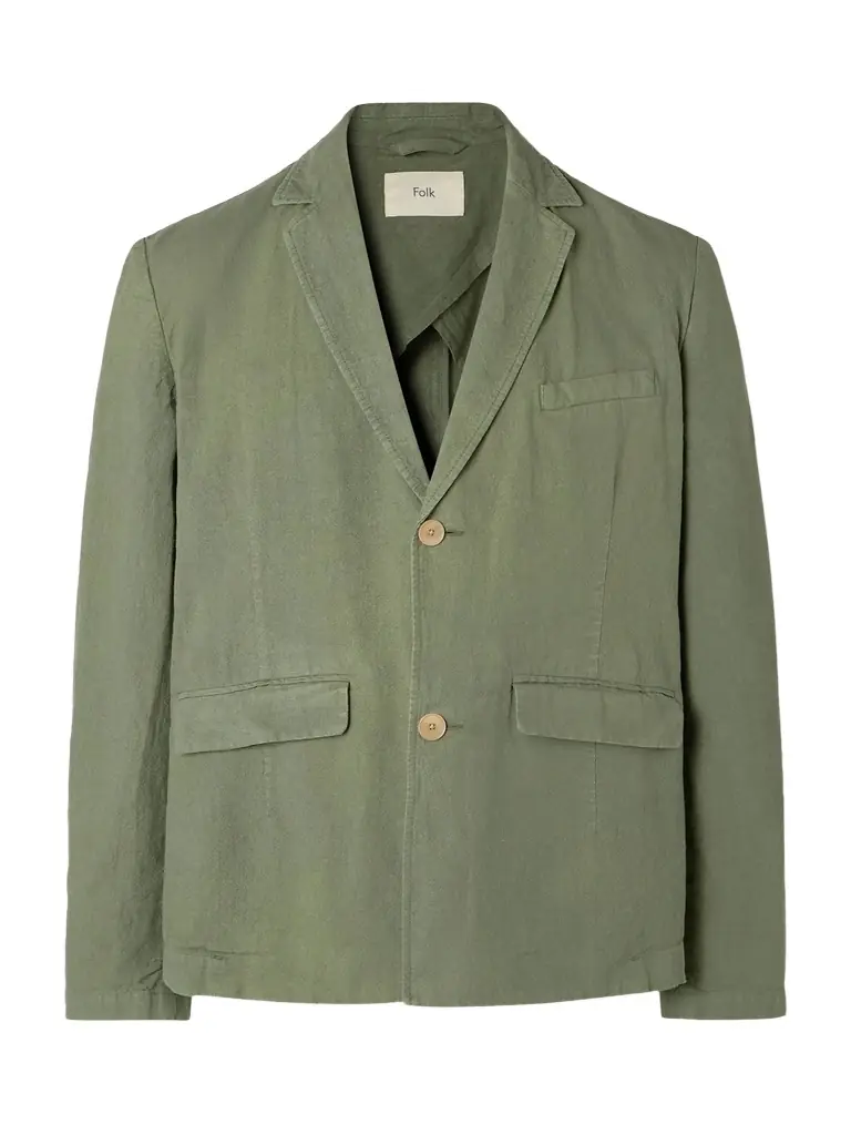 Folk Lunar Linen and Cotton-Blend Suit Jacket - Men | Image 1 Folk Lunar Linen and Cotton-Blend Suit Jacket - Men | Image 1