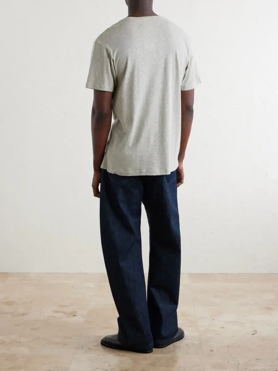 Sunspel Cotton and Linen-Blend T-Shirt - Men | Thumbnail 4 Sunspel Cotton and Linen-Blend T-Shirt - Men | Thumbnail 4