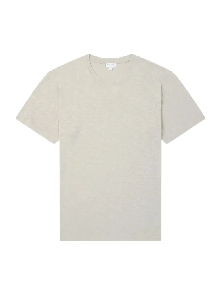 Sunspel Cotton and Linen-Blend T-Shirt - Men