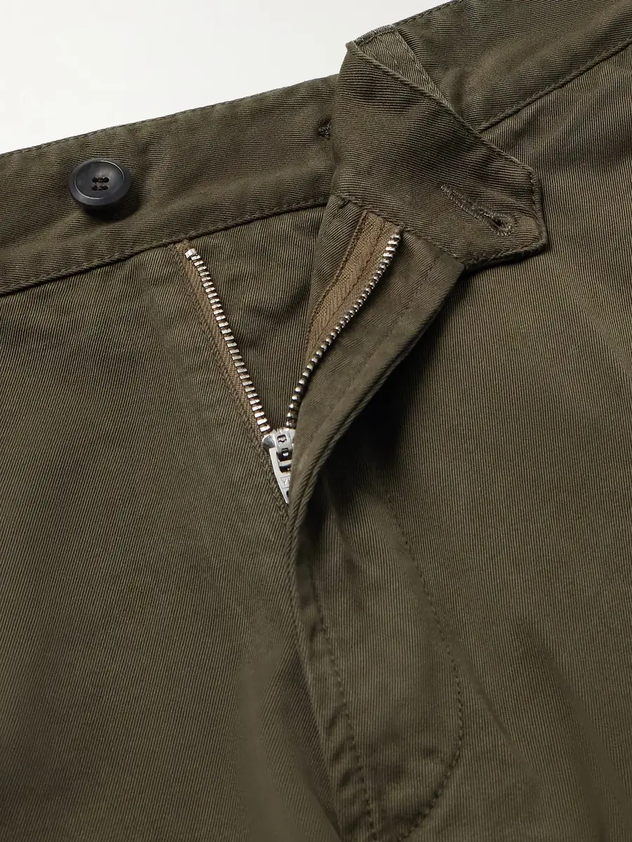 Drake's Straight-Leg Peached Cotton-Twill Trousers - Men | Thumbnail 6 Drake's Straight-Leg Peached Cotton-Twill Trousers - Men | Thumbnail 6