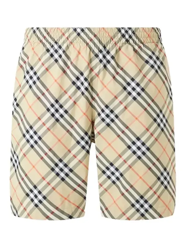 Treston Straight-Leg Mid-Length Checked Swim Shorts - Men