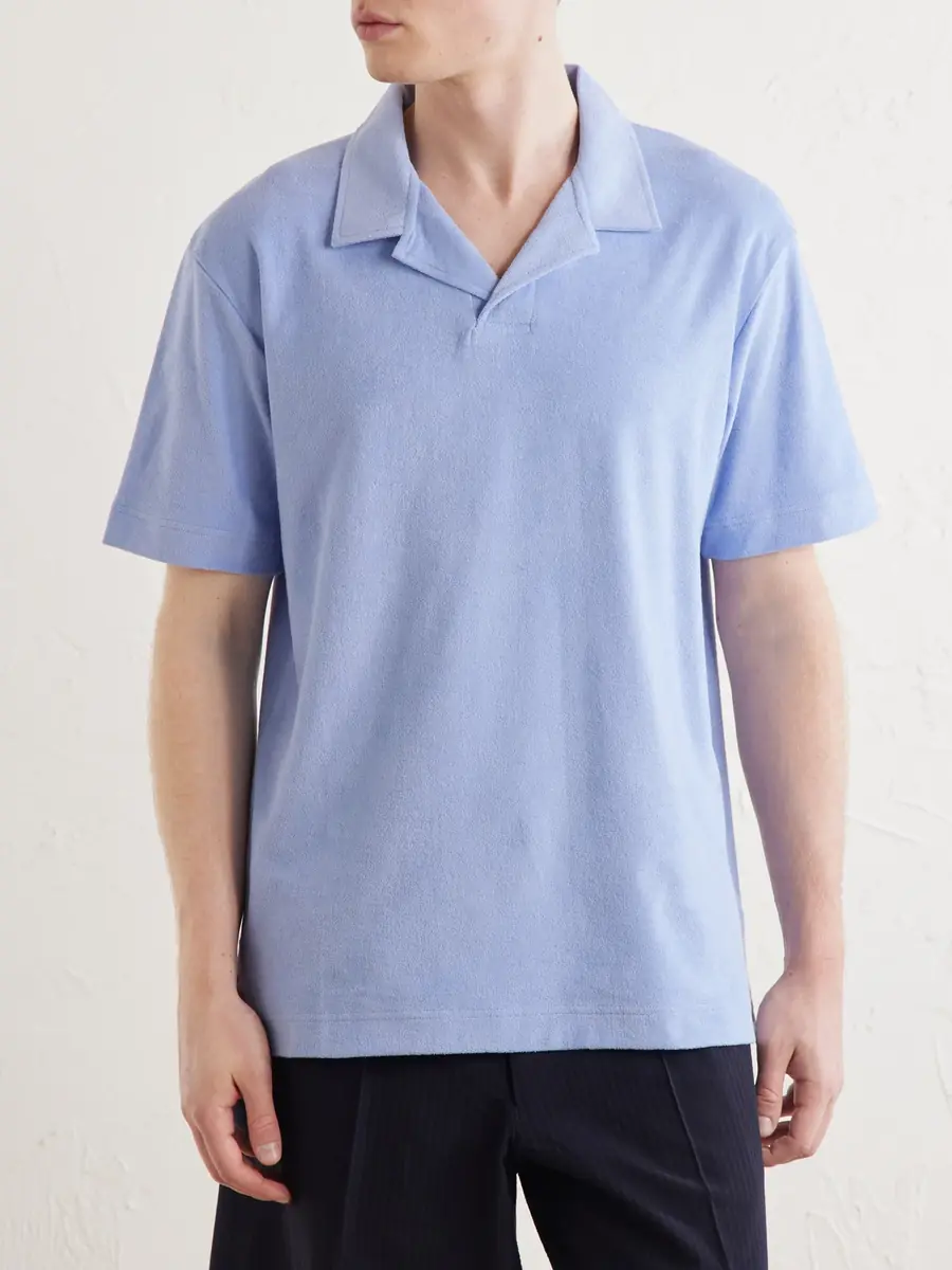 Sunspel Cotton-Terry Polo Shirt - Men | Thumbnail 3 Sunspel Cotton-Terry Polo Shirt - Men | Thumbnail 3