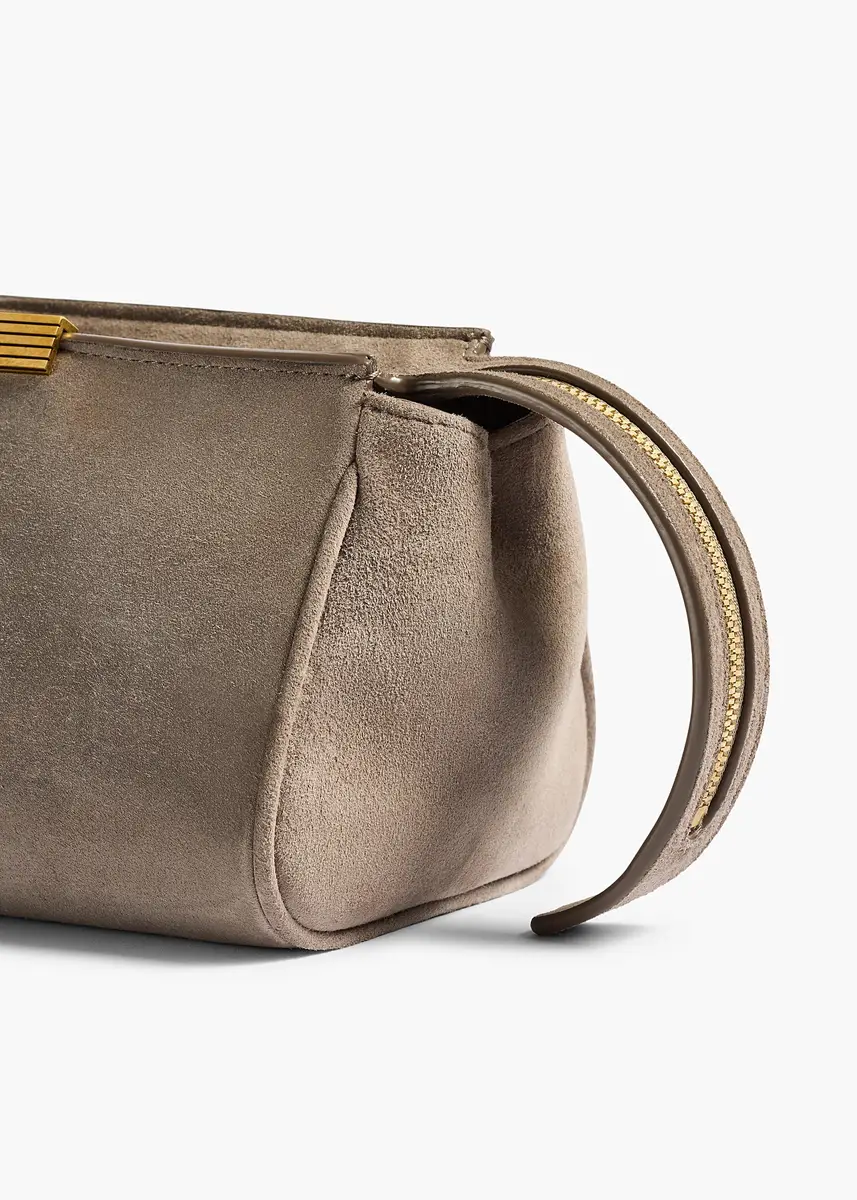 Khaite Donna Evening Clutch In Morning Dove Suede | Thumbnail 4 Khaite Donna Evening Clutch In Morning Dove Suede | Thumbnail 4